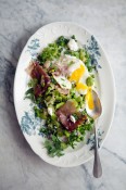 Peas and favas with prosciutto and eggs | Cannelle et Vanille