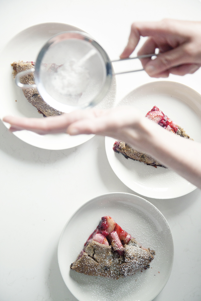 Raspberry, rhubarb and buckwheat galette | Cannelle et Vanille